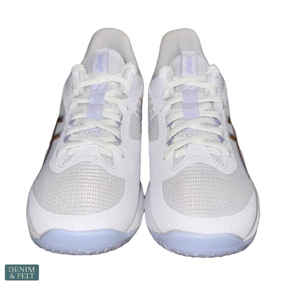 ASICS Netburner Ballistic FF 4 White Champagne Women’s Wide 8.5 Volleyball NEW - Picture 10 of 15